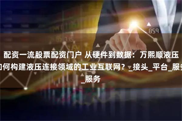 配资一流股票配资门户 从硬件到数据：万熙顺液压如何构建液压连接领域的工业互联网？_接头_平台_服务